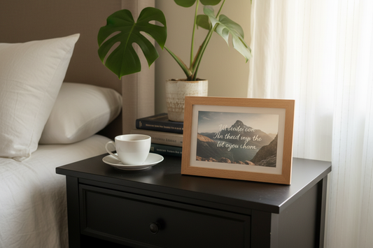 QuoteBox Dark Walnut Nightstand